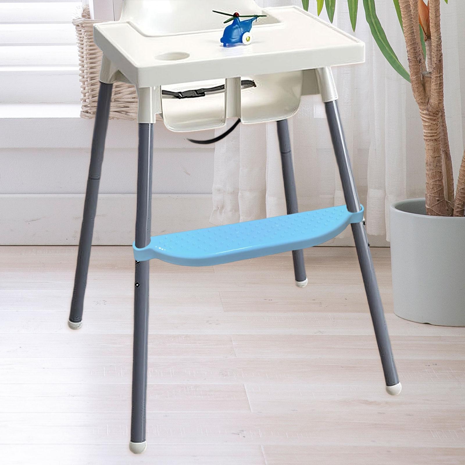 Zxpjkyu High Chair Foot Rest Accessory Easily Install Dining Room Restaurant Nonslip Blue
