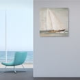 thumbnail image 2 of Soft Distressed Sailboat Traditional Nautical Landscape 36 in x 36 in Painting Canvas Art Print, by Stupell Home Décor, 2 of 6