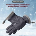 thumbnail image 5 of Fleece Cold-proof Gloves Windproof Touch Screen 5Fingers Cycling Cotton Glo, 5 of 9
