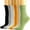 Multicolor, variant on SwiftWear 6 Pack Ruffle Socks for Women Soft Cotton Socks Breathable Double Needle Crew Socks Cute Dress Socks for Girls