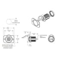 thumbnail image 2 of Blue Sea Systems 1016200 12V Dc Double Prise de Chargeur Usb Blanc, 2 of 3