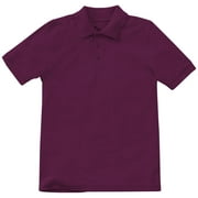 Classroom School Uniforms Adult Short Sleeve Pique Polo CR832X, 3XL, Burgundy