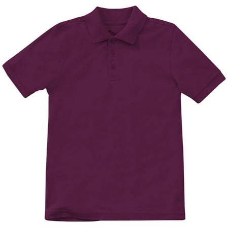Classroom School Uniforms Adult Short Sleeve Pique Polo CR832X, 3XL, Burgundy