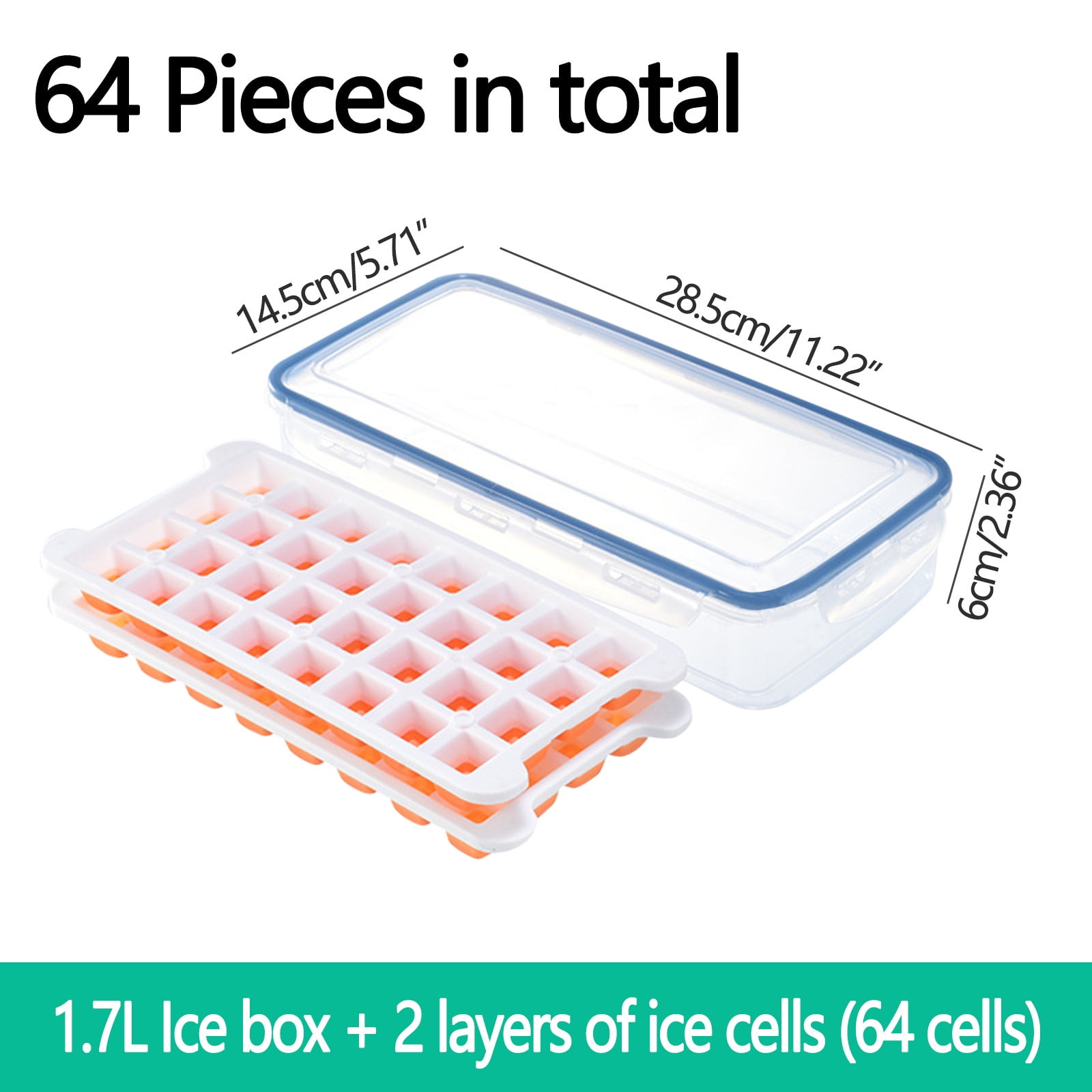  3 Pack Round Ice Cube Tray, Sphere Ice Ball Maker Mold Making  for Freezer with Container, 99pcs Circle Ice Chilling Cocktail Whiskey Tea  Coffee(3Pack Blue Ice trays & Ice Bin 