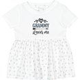 thumbnail image 3 of Inktastic My Grammy Loves Me Grandchild Girls Baby Dress, 3 of 5