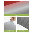 thumbnail image 4 of Red Gray Ombre Bar Stool Covers Set of 6, Modern Gradient Abstract Art Stretch Washable Bar Chair Covers with Backs, Removable Pub Counter Height Chair Cover for Kitchen Dining Room Cafe, 4 of 7