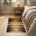 thumbnail image 3 of ODIKA Tiger Print Skin Distressed Vintage Striped Look Tibetan Cow Non-Slip Low Profile for Hallway, Study Room, Playroom, 3 of 7