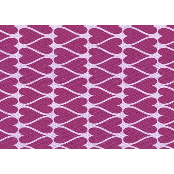 Ahgly Company Indoor Rectangle Patterned Violet Purple Area Rugs, 4' x 6'