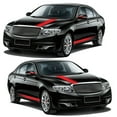 thumbnail image 4 of 5 Pcs Autocollants Universels Rouges pour Voiture, Jupe à Rayures Latérales, Capot de Toit en PVC pour Toutes les Voitures, 4 of 7