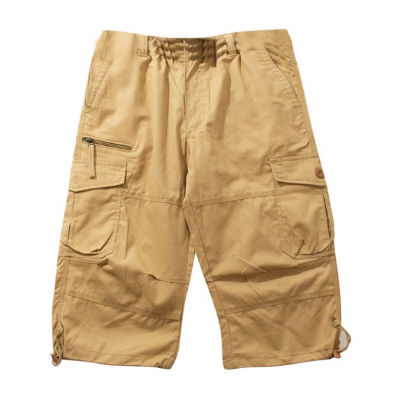Pxkloy Men Shorts Athletic 5 Inch Workout Running Outdoor Shorts Drawstring Elastic Waist Plain Shorts Pockets Fashion Summer 2025 Shorts Khaki,M