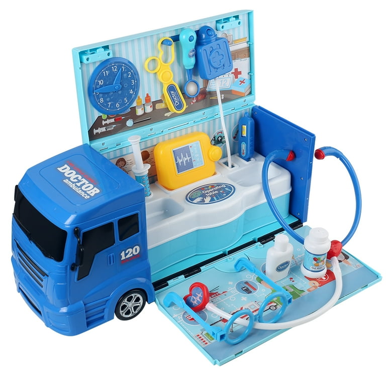 Medical Kit for Kids Doctor Set - Rescue Truck Toy - Walmart.com
