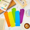 thumbnail image 6 of BERTDOMD 15pcs Snap In Binder Bookmarks Repositionable 3 Ring Binder Tabs Colorful Plastic Planner Notebook Bookmark for Document Files, 6 of 6