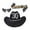 Black, variant on Suitable For 30th Birthday Parties And Stage Performances Shoulder Strap Glasses And Cowboy Hat Ensemble Coffee One Size