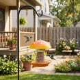 thumbnail image 5 of Mushroom Hanging Metal Mesh Bird Feeder 19.68IN Decorative Wild Bird Seed Feeder Weather Resistant Outdoor Garden Backyard Tree Hanging Ornament for Wildlife Watching, 5 of 7