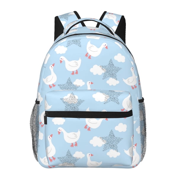 Easygdp Cute Goose On A Blue Sky Mochila Ergonómica Versátil para Laptop - Múltiples Bolsillos, Correas Ajustables, Unisex para Escuela, Viajes y Actividades al Aire Libre-One Size