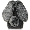 thumbnail image 6 of Plush Rabbit Case for iPhone 15 Plus 6.7",Fluffy Fuzzy Cute 3D Bunny Ears Soft Warm Case Faux Fur Shockproof TPU Back Cover with Bling Diamond Chic Bowknot,Grey, 6 of 9