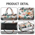thumbnail image 4 of Large Capacity Tote Bag,Pioneer Flower Floral Print Pattern Handbag Fashion Luxury Tote Bag,15.7"x13"x 5.1" Inches,Laptop Compatible, 4 of 6