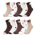 thumbnail image 2 of KDFJPTH 5 Pack Toddlers Baby Girls Boys Floral Cartoon Non Socks Ankle Crew Socks, 2 of 9