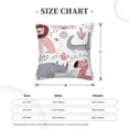 thumbnail image 4 of Square Decorative Throw Pillow Covers with Core, Pink Animal Print Throw Pillows for Couch Sofa Bed Home Decor, 16"x16", 4 of 9