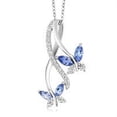 thumbnail image 5 of Fashion Jewelry New Popular Diamond Rhinestone Crystal Butterfly Necklace, 5 of 5