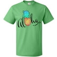 thumbnail image 3 of Inktastic Aloha- in Cursive with Pineapple Rainbow Colors T-Shirt, 3 of 5
