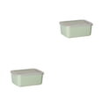 thumbnail image 1 of Contenedores de almacenamiento apilables Yuarrent No tóxico Verde PC 1 2Conjunto, 1 of 6