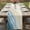 Gray, variant on Table Runner 36 Inches Long for Kitchen Dining, Haze Blue Beach Coastal Dresser Scarf Farmhouse, Dining Table Decorations for Wedding/Parties, Summer Ocean Nautical Seaside 13 x 36 In