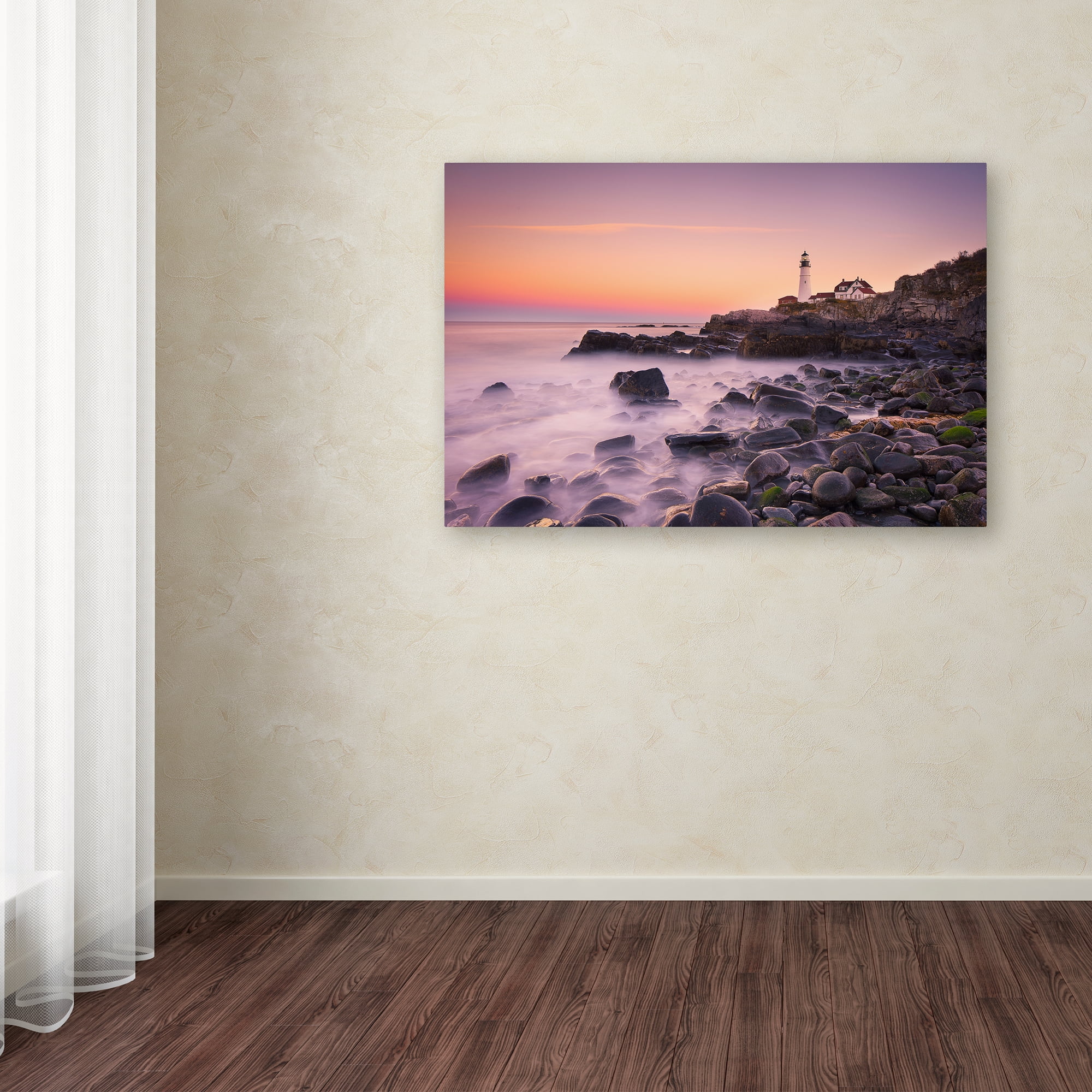 Trademark Fine Art 'Portland Headlight' Canvas Art by Michael Zheng