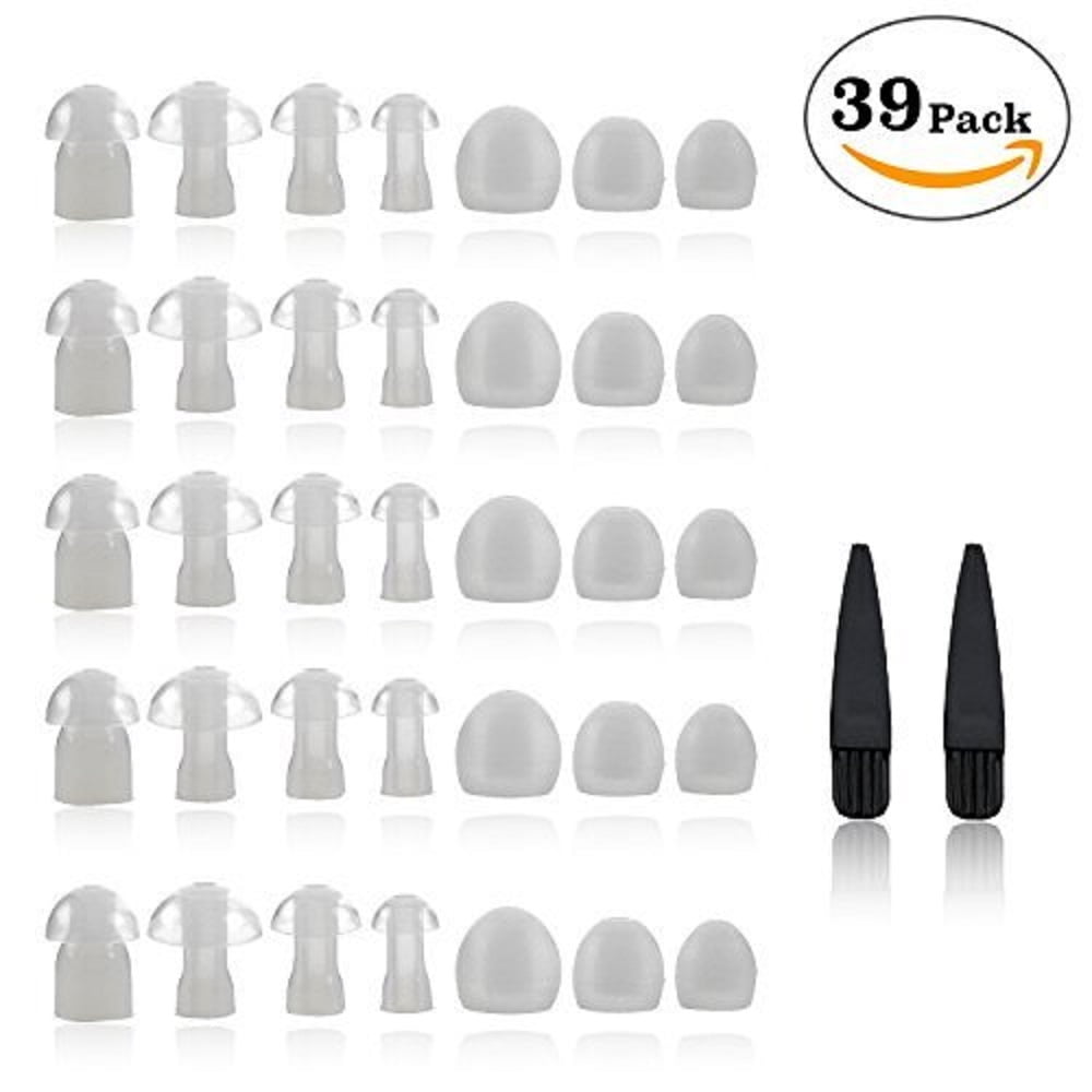 MEDca Hearing Amplifier Ear Tips Replacement Set with Cleaning Brushes, Multicolor