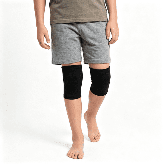 DUPAI Kids Knee Brace Compression Sleeves (2 Pack) - Breathable Youth Knee Support for Boys & Girls - Non-Slip Knee Pads for Basketball, Soccer, Volleyball, Gymnastics, Sports & Osgood Schlatter