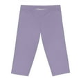 thumbnail image 5 of Purple Color Capri Leggings, Purple Capri Leggings 2, 5 of 6