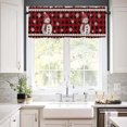 thumbnail image 4 of Merry Christmas Kitchen Valances for Windows Xmas Trees Snowflakes Valance Curtains&nbsp; for Kitchen /Living Room/Bedroom/ Bathroom Decor, 54"x18 ", 4 of 9