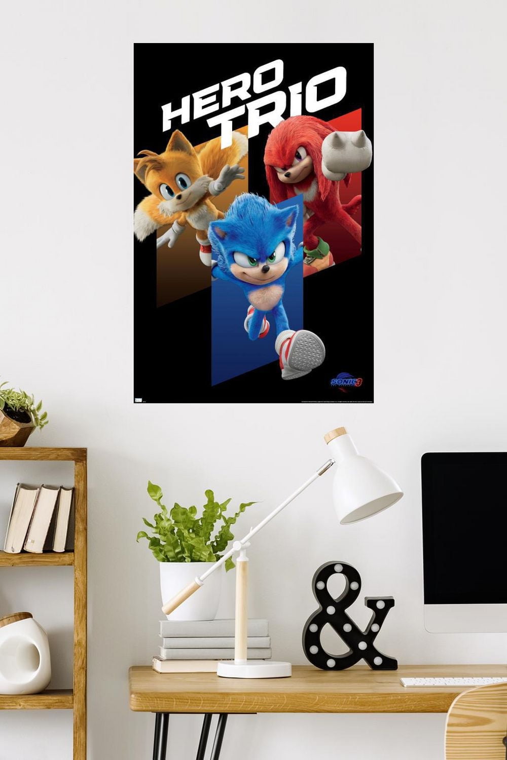 Sonic The Hedgehog 3 - Hero Trio Wall Poster, 22.375" x 34"