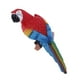 thumbnail image 1 of Estatuas de loros de resina, aves artificiales con plumas, estatuilla de animal 31cm Mira a la izquierda rojo, 1 of 9
