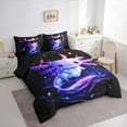 thumbnail image 3 of Castle Fairy Boys Girls Kawaii Axolotl Twin Bedding Sets 7-Piece,Cartoon Animal Salamander Bedding Comforter Set Microfiber,Abstract Gradient Ombre Breathable Sheet Sets,Microfiber Bedroom Decor, 3 of 8