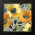 thumbnail image 2 of Pearce, Allison 12x12 Black Modern Framed Museum Art Print Titled - Yellow and Orange Poppies II, 2 of 5