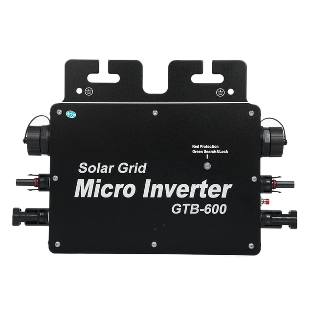 yeacher 600W Solar Grid-Tie Micro Inverter with WiFi Control, IP65 Waterproof, 120V AC Output, MPPT Tracking, and High Efficiency for Indoor/Outdoor Use