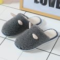 thumbnail image 3 of Vedolay Men's Slippers 2023 Winter Warm Slipper Indoor Outdoor Slippers Grey,45, 3 of 5
