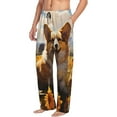 thumbnail image 2 of Yiaed Cute Corgi Sunflower Print Men's Lounge Pants, Loose PJ Bottoms, Long Pajama Pants for Men-X-Large, 2 of 5