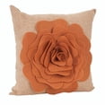 thumbnail image 1 of Saro Lifestyle FT331.CR17S 17 Po Carré Saro Fleur Conception Coussin - Caramel, 1 of 1