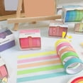 thumbnail image 6 of Guiexla 5 Rolls Decal Decorative Nice-looking Washi Macaron Hand Account Sticker Tape for Girls, 6 of 8