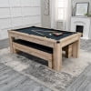 thumbnail image 7 of Atomic Hampton 3-in-1 Tan Combo Table - Billiards, Ping Pong, and Dining Table All-In-One - Instant Transformation - Premium Black Felt - XL Bench Storage for All Accessories, 7 of 7