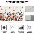thumbnail image 3 of Patriotic Red Blue Watercolor Floral Placemats Set of 4 4th of July Washable Non-Slip Heat Resistant Place Mats America Memorial Day Independence Day Table Mats 12x18 Inch, 3 of 8