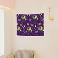 thumbnail image 3 of Hirioo Mardi Gras and Donuts Print Tapestry Lightweight Fabric for Bedroom Aesthetic Home Wall Dorm Décor Living Room Decor 29x37 Inch, 3 of 8