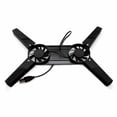 thumbnail image 4 of Laptop Stand Dual Cooling Fan Notebook Computer Holder Foldable USB Support Holder, Black, 4 of 8