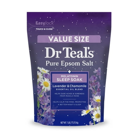 Dr Teal's Sleep Epsom Salt Soak with Melatonin & Essential Oils - 7lbs