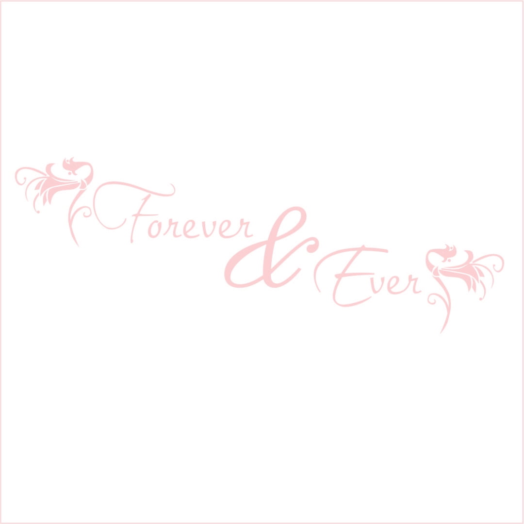 Forever and Ever #2 Vinyl Decal - Small - Blush - Walmart.com