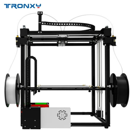 Tronxy 3D Printer DIY Kit Aluminium Profile Frame with LCD Screen Dual Z Axis Rods Large Printing Size 330*330*400mm Support Single/Dual/Mixed Color
