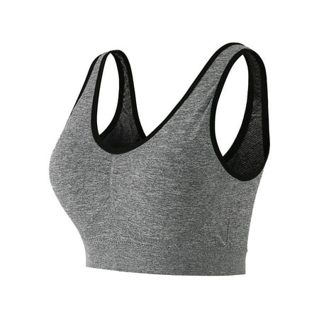 

hanzidakd Womens Full Coverage Bras Solid Color Wrap Top Bottoming Vest Girls Wrap Sport Top Bra