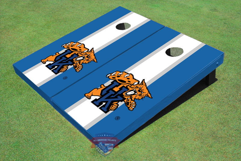 University of Kentucky American Flag Rustic Planks Cornhole Board Set 